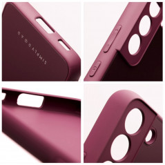 Kryt Roar Matte Glass na Samsung Galaxy A12 Štýlový  Vinovo červený