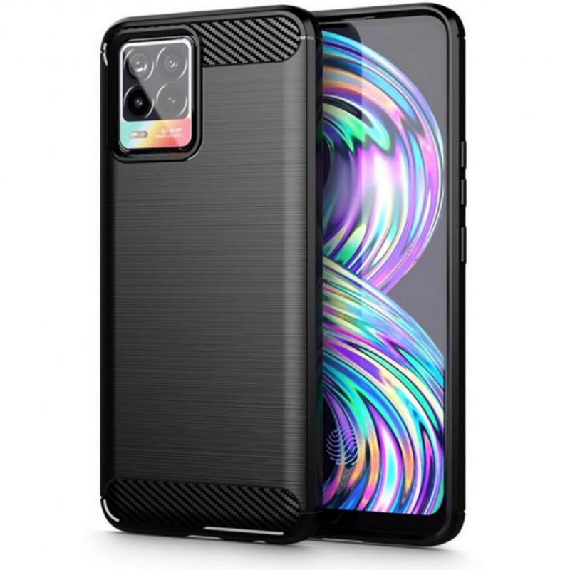 Kryt Carbon na realme 8 Elegant  Čierny