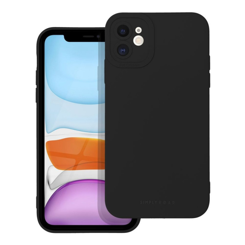 Kryt Roar Luna na Apple iPhone 11 Jednofarebný, Štýlový, Estetický doplnok  Čierny