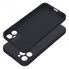 Kryt Silicone Mag Cover na Apple iPhone 11 Pro MagSAFE  Čierny