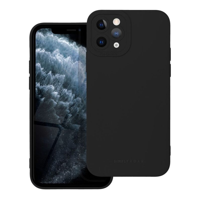 Kryt Roar Luna na Apple iPhone 11 Pro Jednofarebný, Štýlový, Estetický doplnok  Čierny