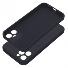 Kryt Silicone Mag Cover na Apple iPhone 12 Pro MagSAFE  Čierny