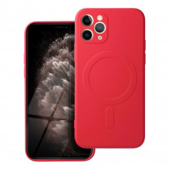 Kryt Silicone Mag Cover na Apple iPhone 11 Pro MagSAFE Červený