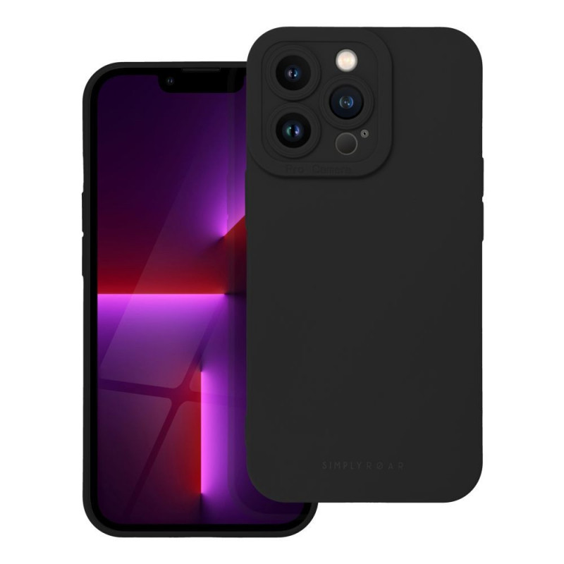 Kryt Roar Luna na Apple iPhone 13 Pro Max Jednofarebný, Štýlový, Estetický doplnok  Čierny