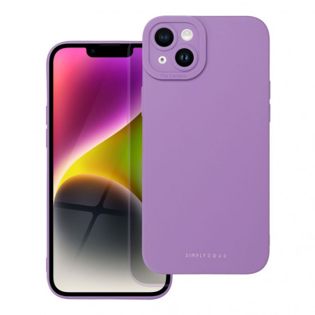 Kryt Roar Luna na Apple iPhone 14 Plus Jednofarebný, Štýlový, Estetický doplnok Fialový (Violet)
