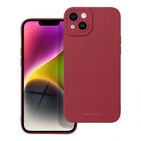 Kryt Roar Luna na Apple iPhone 14 Plus Jednofarebný, Štýlový, Estetický doplnok Červený