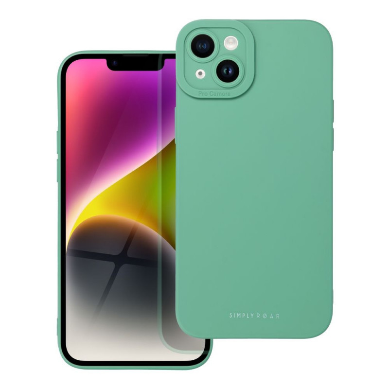 Kryt Roar Luna na Apple iPhone 14 Plus Jednofarebný, Štýlový, Estetický doplnok  Zelený