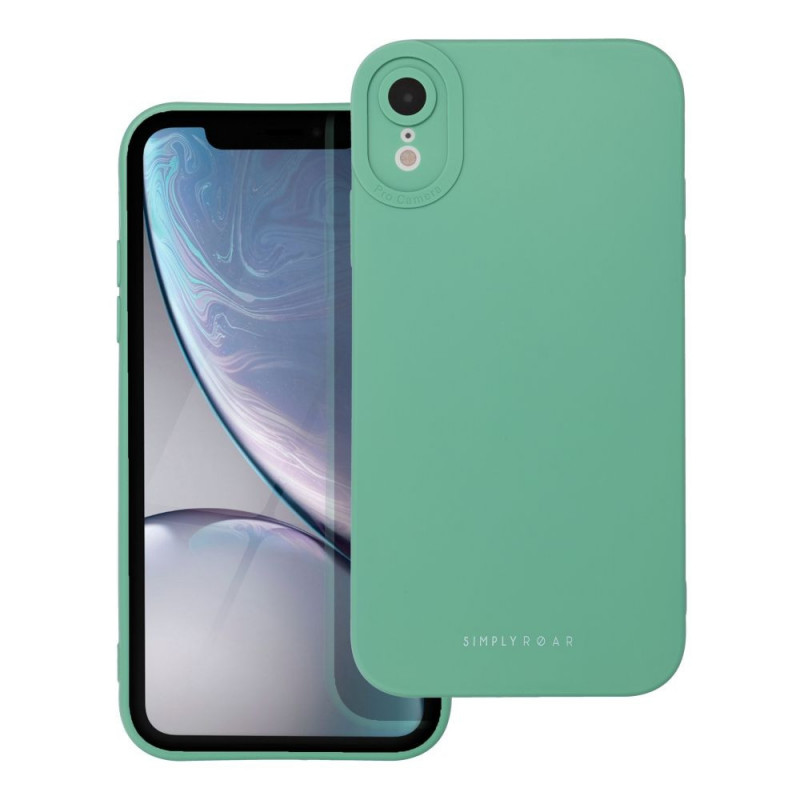Kryt Roar Luna na Apple iPhone XR Jednofarebný, Štýlový, Estetický doplnok  Zelený