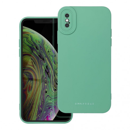 Kryt Roar Luna na Apple iPhone XS Jednofarebný, Štýlový, Estetický doplnok  Zelený