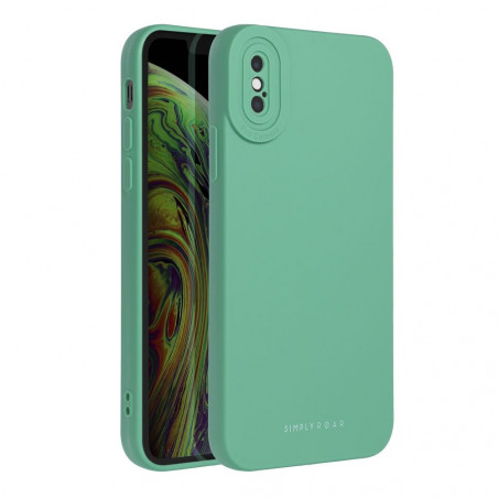 Kryt Roar Luna na Apple iPhone XS Jednofarebný, Štýlový, Estetický doplnok  Zelený