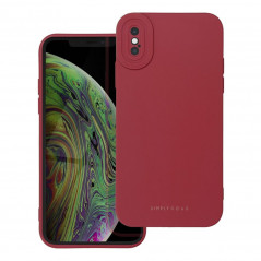 Kryt Roar Luna na Apple iPhone XS Jednofarebný, Štýlový, Estetický doplnok  Červený