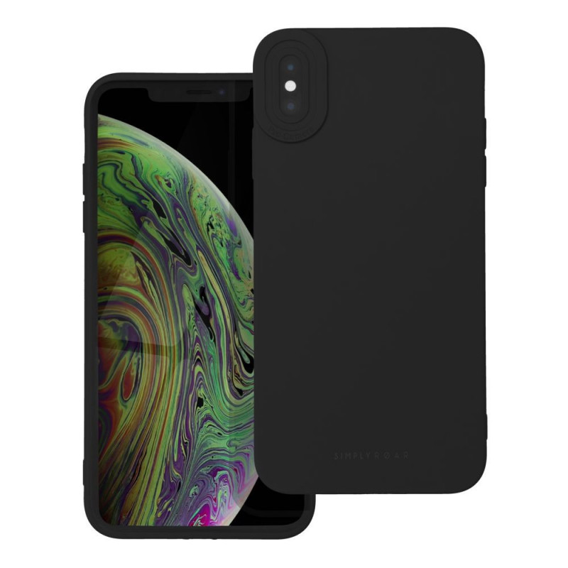 Kryt Roar Luna na Apple iPhone X Jednofarebný, Štýlový, Estetický doplnok  Čierny
