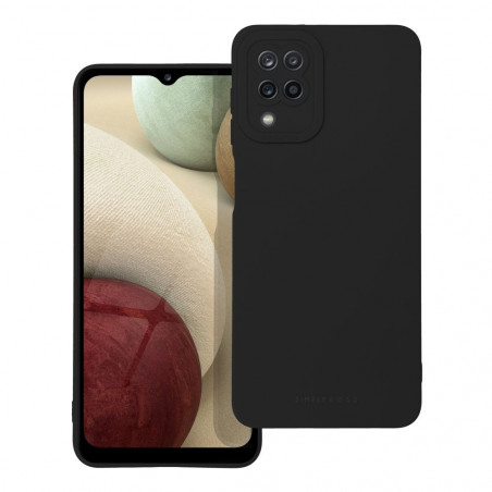 Kryt Roar Luna na Samsung Galaxy A12 Jednofarebný, Štýlový, Estetický doplnok  Čierny