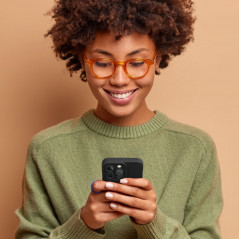 Kryt Roar Luna na Samsung Galaxy A12 Jednofarebný, Štýlový, Estetický doplnok  Čierny