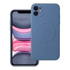 Kryt Silicone Mag Cover na Apple iPhone 11 MagSAFE  Modrý
