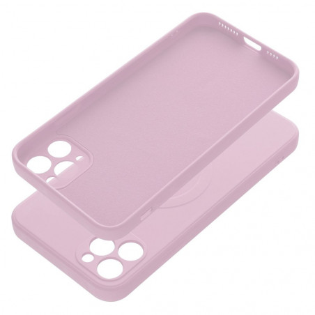 Kryt Silicone Mag Cover na Apple iPhone 11 Pro Max MagSAFE Ružový
