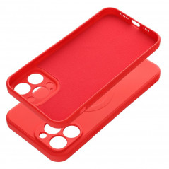 Kryt Silicone Mag Cover na Apple iPhone 13 Pro Max MagSAFE  Červený