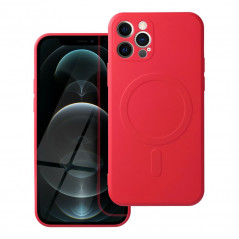 Kryt Silicone Mag Cover na Apple iPhone 12 Pro MagSAFE Červený