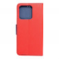 Peňaženkové puzdro Fancy Book na XIAOMI Redmi 10A Červený / Námornícka modrá
