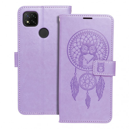 Peňaženkové puzdro MEZZO Book na XIAOMI Redmi 10C Lapač snov  Fialový (Purple)