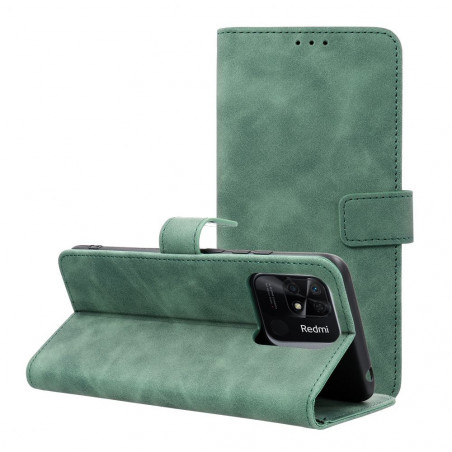 Peňaženkové puzdro TENDER Book na XIAOMI Redmi 10C Zelený