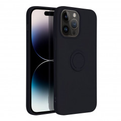 Kryt Silicone ring na Apple iPhone 14 Pro Max Čierny