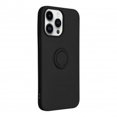 Kryt Silicone ring na Apple iPhone 14 Pro Max Čierny