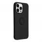 Kryt Silicone ring na Apple iPhone 14 Pro Max Čierny