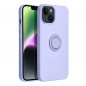 Kryt Silicone ring na Apple iPhone 14 Fialový (Violet)