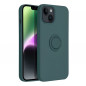 Kryt Silicone ring na Apple iPhone 14 Zelený