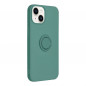 Kryt Silicone ring na Apple iPhone 14 Zelený