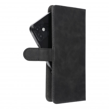 Univerzálne puzdro, Peňaženkové puzdro COMMON book na Samsung Galaxy A34 Elegant, Mäkká podšívka vo vnútri Čierny