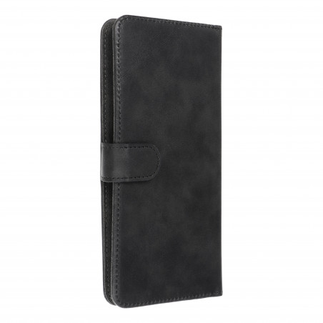 Univerzálne puzdro, Peňaženkové puzdro COMMON book na Samsung Galaxy A34 Elegant, Mäkká podšívka vo vnútri Čierny