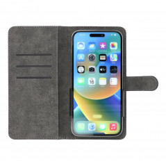 Univerzálne puzdro, Peňaženkové puzdro COMMON book na Samsung Galaxy A34 Elegant, Mäkká podšívka vo vnútri  Čierny