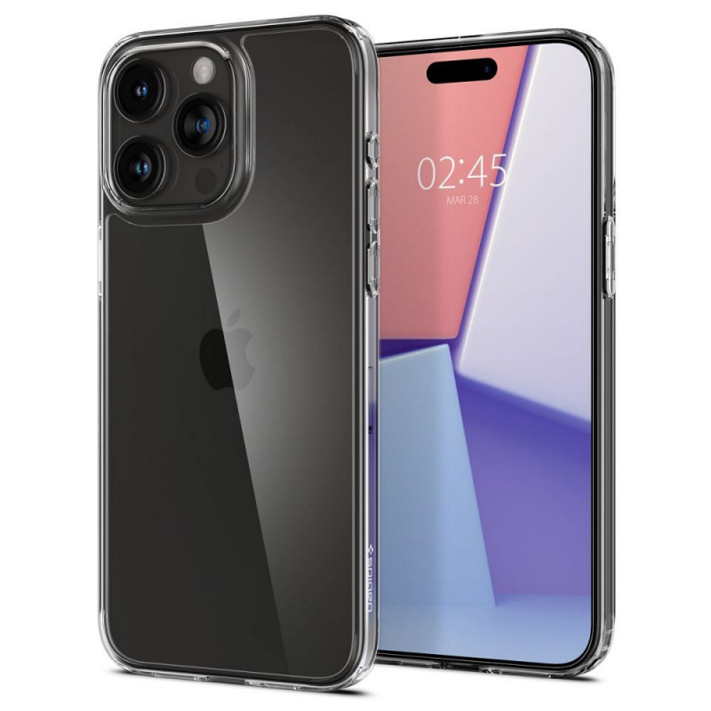 Kryt Spigen Airskin Hybrid na Apple iPhone 15 Pro Max Transparentný