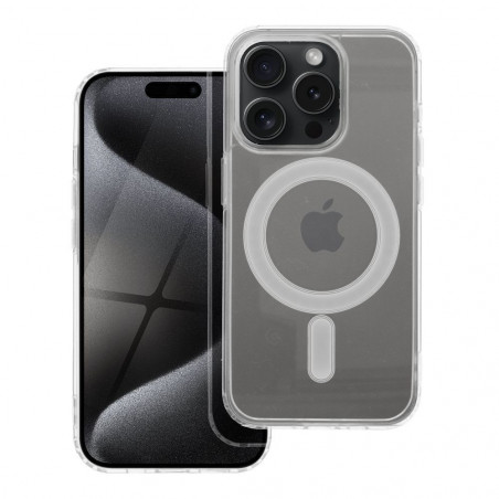 Kryt Clear Mag Cover na Apple iPhone 15 Pro MagSAFE Transparentný