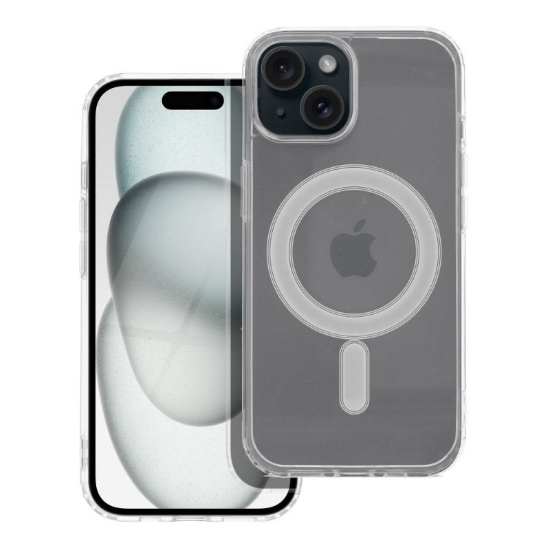 Kryt Clear Mag Cover na Apple iPhone 15 MagSAFE  Transparentný