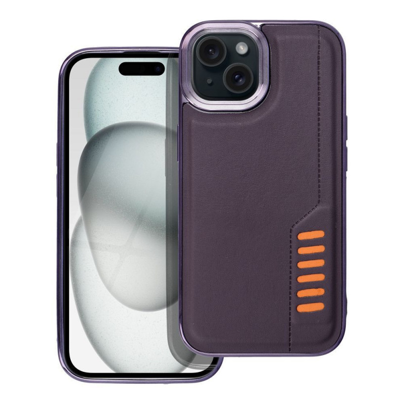 Kryt MILANO na Apple iPhone 15 Tmavo fialový (purple)