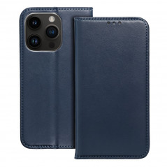Peňaženkové puzdro Smart Magneto book na Apple iPhone 15 Pro Max Tmavší modrý