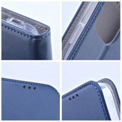 Peňaženkové puzdro Smart Magneto book na Apple iPhone 15 Pro Max Tmavší modrý