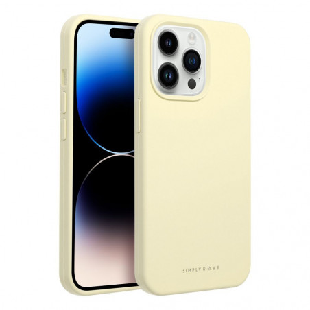 Kryt Roar Cloud-Skin na Apple iPhone 14 Pro Max Svetlo žltý