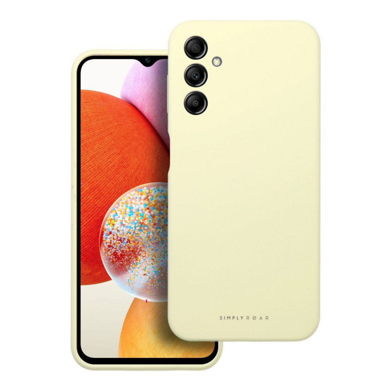 Kryt Roar Cloud-Skin na Samsung Galaxy A14 LTE Svetlo žltý