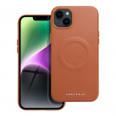Kryt Roar Leather Mag na Apple iPhone 14 Plus Elegant MagSAFE Hnedý