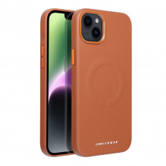 Kryt Roar Leather Mag na Apple iPhone 14 Plus Elegant MagSAFE Hnedý