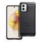 Kryt Carbon na Motorola Moto G73 Elegant  Čierny