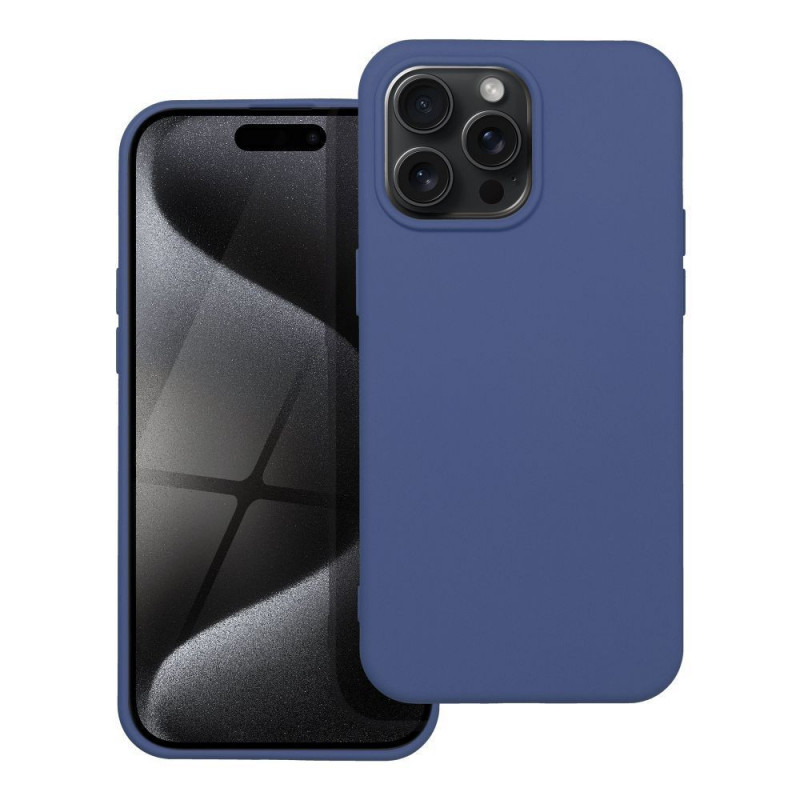Kryt Silicone na Apple iPhone 15 Pro Max Elegant  Modrý