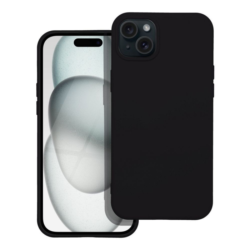 Kryt Silicone na Apple iPhone 15 Elegant  Čierny