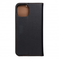 Peňaženkové puzdro Leather case SMART PRO na Apple iPhone 15 Elegant  Čierny