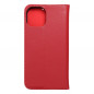 Peňaženkové puzdro Leather case SMART PRO na Apple iPhone 15 Elegant  Vinovo červený