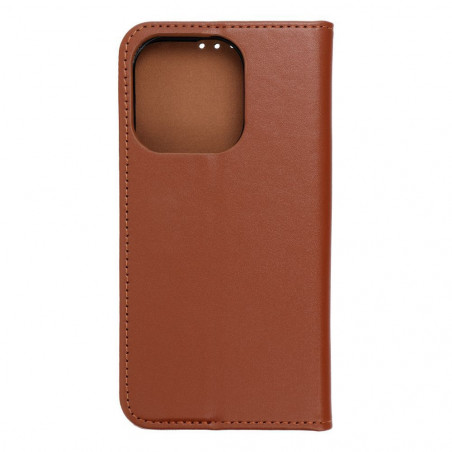 Peňaženkové puzdro Leather case SMART PRO na Apple iPhone 15 Pro Elegant Hnedý